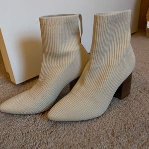 White sock booties
